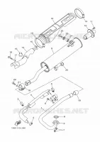 ECHAPPEMENT pour Yamaha YFM350FWA de 2013