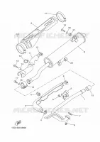 ECHAPPEMENT pour Yamaha YFM350FWA de 2013