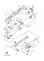 ECHAPPEMENT pour Yamaha YFM350FWAN de 2011