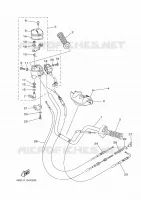 GUIDON ET CABLES pour Yamaha YFM350FWAN de 2011