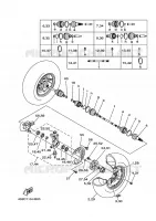 ROUE AVANT pour Yamaha YFM350FWAN de 2011