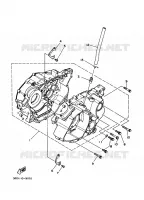 CARTER MOTEUR pour Yamaha YFM350X  de 2001