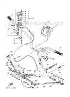 GUIDON ET CABLES pour Yamaha YFM350X  de 2003