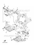 SUPPORT / REPOSE PIEDS pour Yamaha YFM350X  de 2003