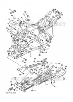 CADRE pour Yamaha YFM400FW de 2000