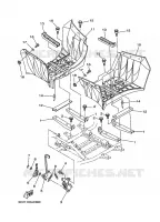 SUPPORT / REPOSE PIEDS pour Yamaha YFM450FAS  de 2006