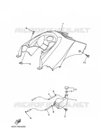 COUVERCLE LATERAL pour Yamaha YFM450FAS  de 2006
