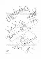 ECHAPPEMENT pour Yamaha YFM450FAS  de 2008