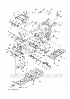 CADRE pour Yamaha YFM450FWAD  de 2011