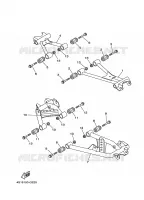 BRAS ARRIERE pour Yamaha YFM450FWAN de 2008