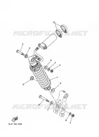 AMORTISSEUR ARRIERE pour Yamaha YFM660R de 2001