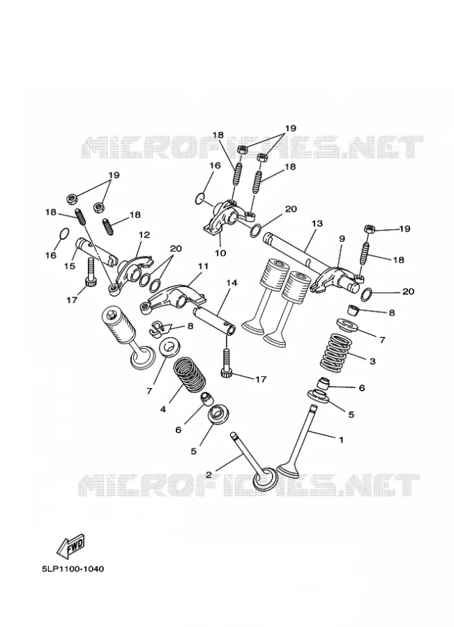 SOUPAPE Yamaha QUAD 660 2003 RAPTOR  YFM660R YFM660RR
