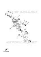 AMORTISSEUR ARRIERE pour Yamaha YFM660R de 2004