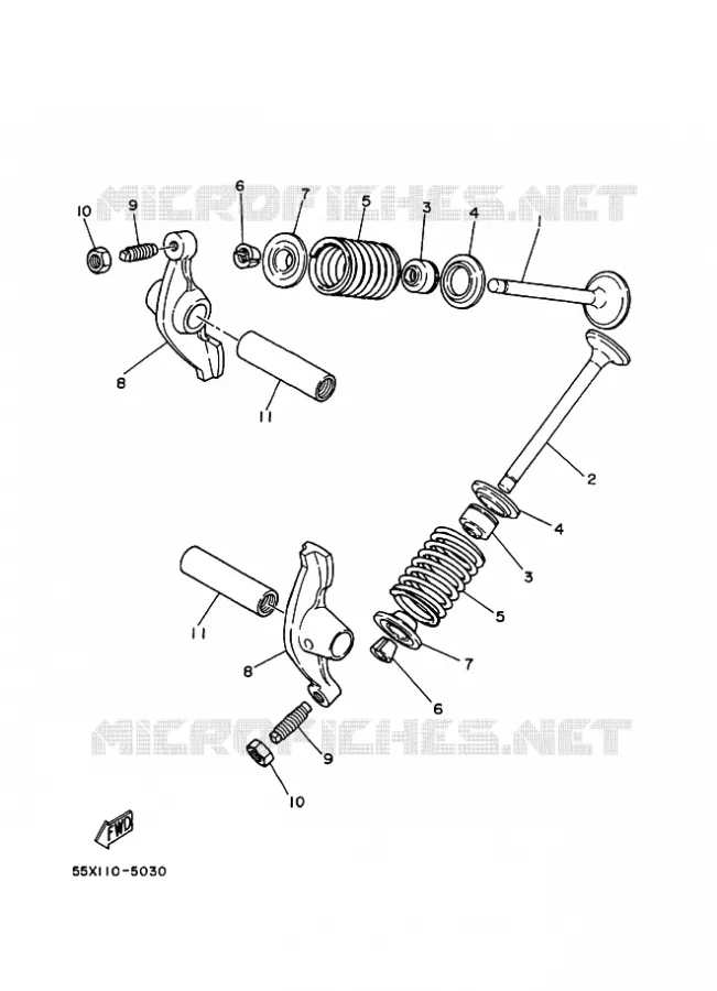SOUPAPE Yamaha QUAD 80 2000 RAPTOR  YFM80