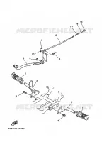 SUPPORT / REPOSE PIEDS pour Yamaha YFM80 de 2006