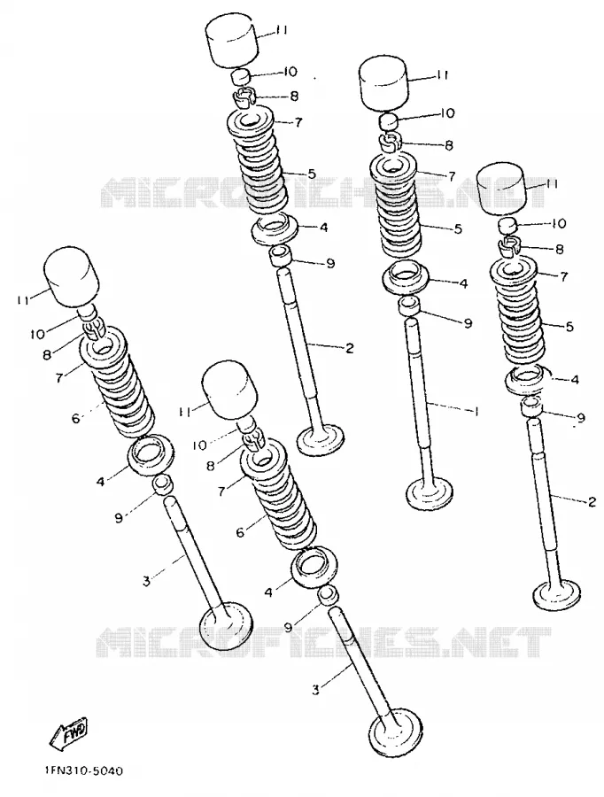 SOUPAPE Yamaha MOTO 750 1987 FZ  FZ750