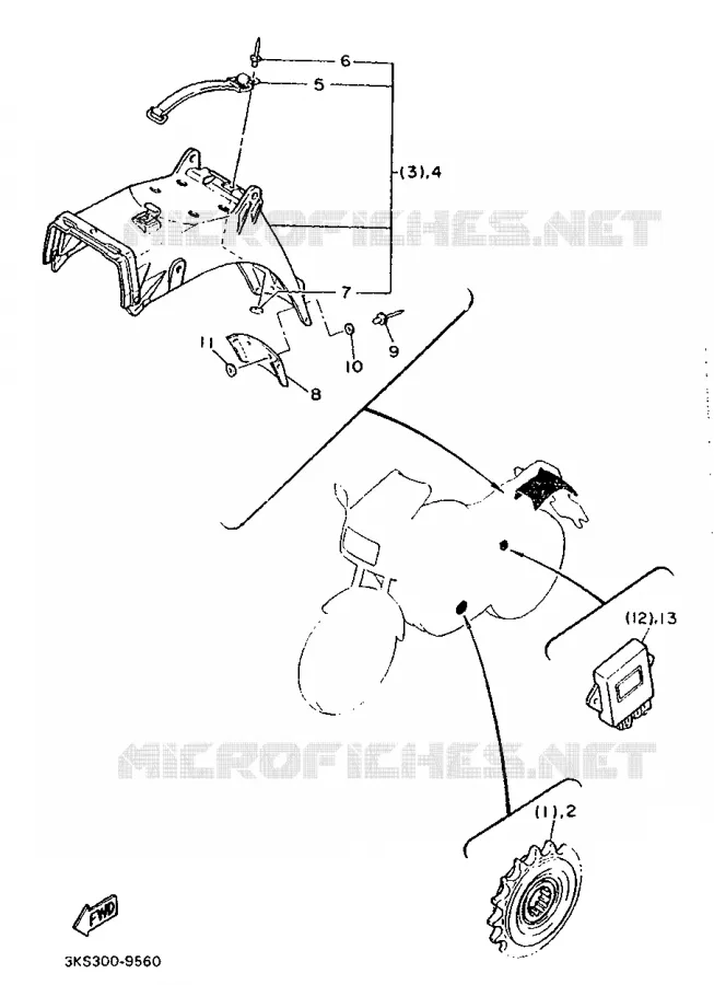 PIÈCES OPTIONNELLES - CARBURATEUR Yamaha MOTO 750 1989 FZ  FZ750