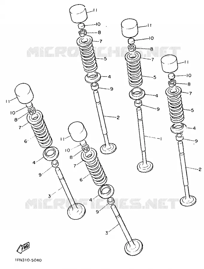 SOUPAPE Yamaha MOTO 750 1990 FZ  FZ750