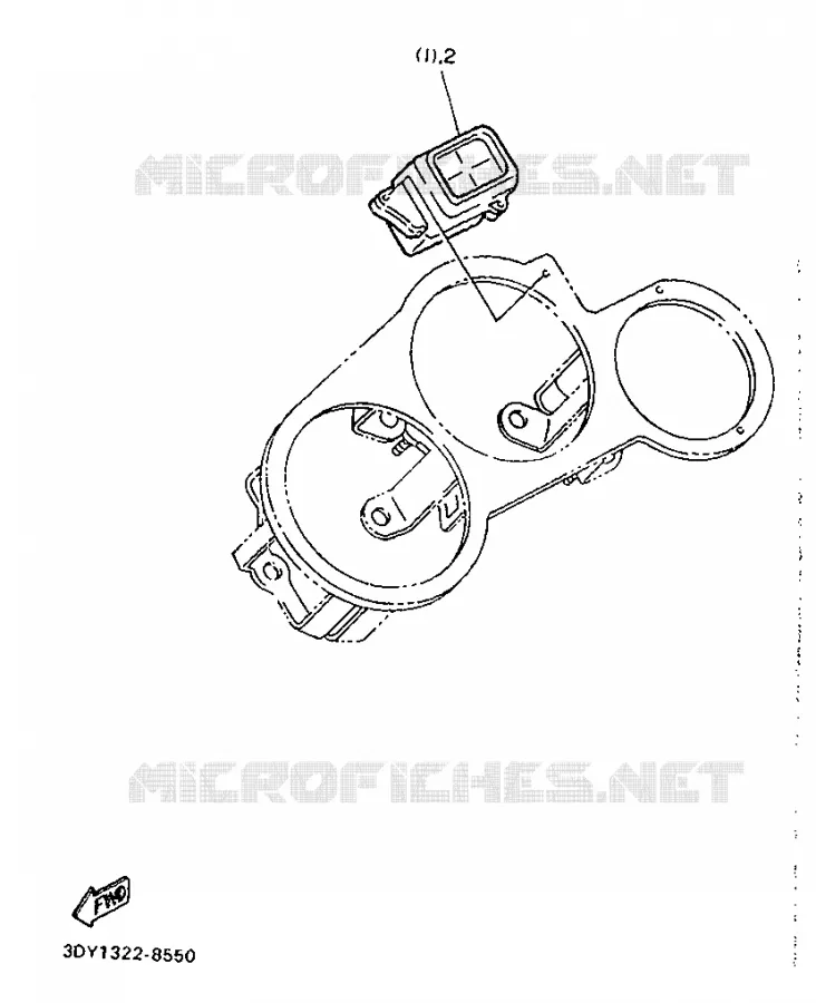 ALTERNATIVE COMPTEUR Yamaha MOTO 750 1991 FZ  FZ750