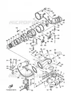 ECHAPPEMENT 1 pour Yamaha GP1200A-B  de 2003