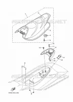 SELLE / SERRURE pour Yamaha VX1100C-M de 2013