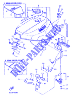 RESERVOIR A ESSENCE pour Yamaha FZR1000 de 1990