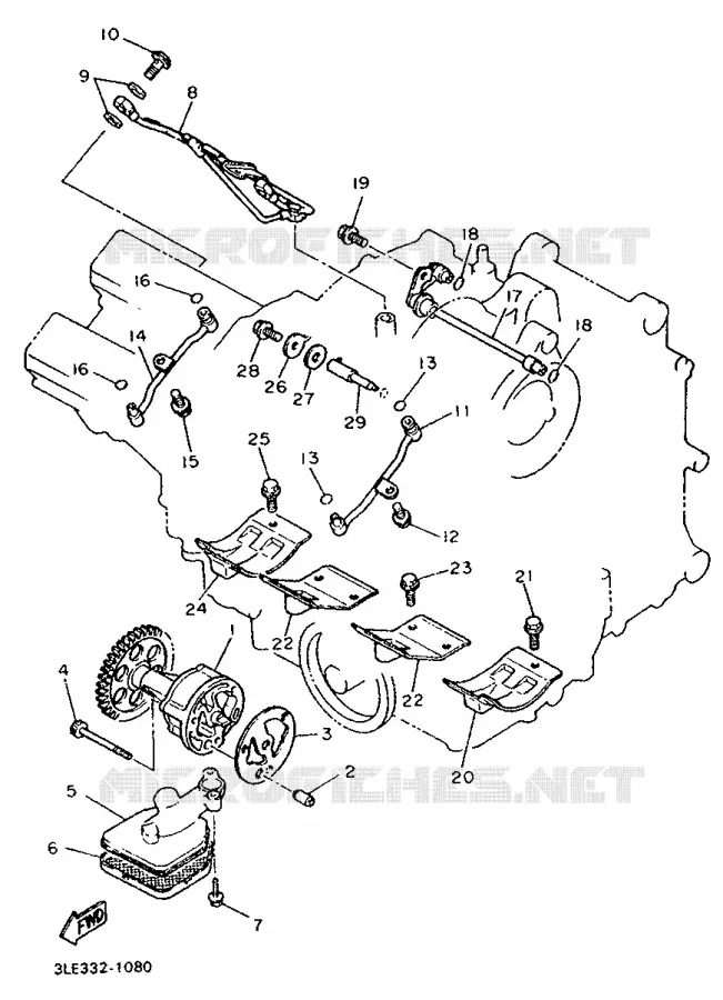 POMPE A HUILE Yamaha MOTO 1000 1994 FZR  FZR1000