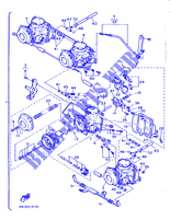 CARBURATEUR pour Yamaha FZR500 de 1989