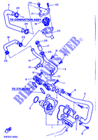 POMPE A EAU / DURITES pour Yamaha FZR600 de 1989