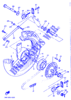 ROUE ARRIERE pour Yamaha FZR600 de 1989