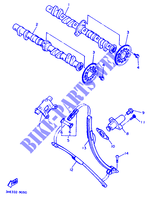 ARBRE A CAMES / CHAINE DE DISTRIBUTION pour Yamaha FZR600H (67KW) de 1990