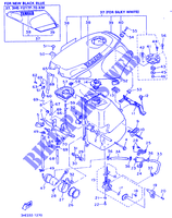 RESERVOIR A ESSENCE pour Yamaha FZR600H (67KW) de 1991