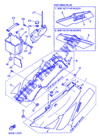 COUVERCLE LATERAL pour Yamaha FZR600H (67KW) de 1992