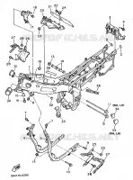 CADRE pour Yamaha FZR600N (20KW) de 1991