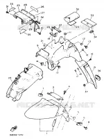GARDE BOUE pour Yamaha FZR600N (20KW) de 1991