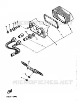FEU ARRIERE pour Yamaha FZR600N (20KW) de 1991
