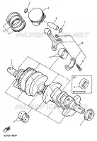 VILEBREQUIN / PISTON pour Yamaha FZR600R de 1995