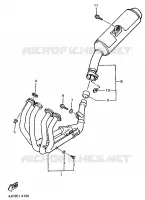 ECHAPPEMENT pour Yamaha FZR600R de 1995