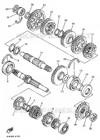 TRANSMISSION pour Yamaha FZR600R de 1995