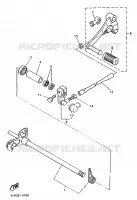 AXE DE SELECTEUR / PEDALE pour Yamaha FZR600R de 1995