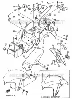 GARDE BOUE pour Yamaha FZR600R de 1995