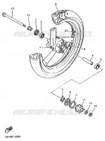 ROUE AVANT pour Yamaha FZR600R de 1995