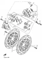 ROUE AVANT / ETRIER DE FREIN pour Yamaha FZR600R de 1995