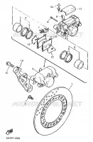 ETRIER / DISQUE DE FREIN ARRIERE pour Yamaha FZR600R de 1995