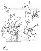 CARENAGE AVANT pour Yamaha FZR600R de 1995