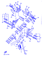 SUPPORT / REPOSE PIEDS pour Yamaha FZR750R de 1988