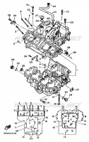 CARTER MOTEUR pour Yamaha FZR750R de 1989