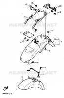 GARDE BOUE pour Yamaha FZR750R de 1989