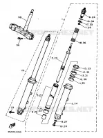 FOURCHE pour Yamaha FZR750R de 1989