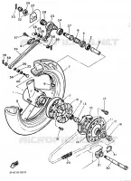 ROUE ARRIERE pour Yamaha FZR750R de 1989